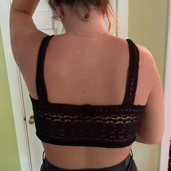 Urban outfitters black lace crop top - Picture 2 of 3